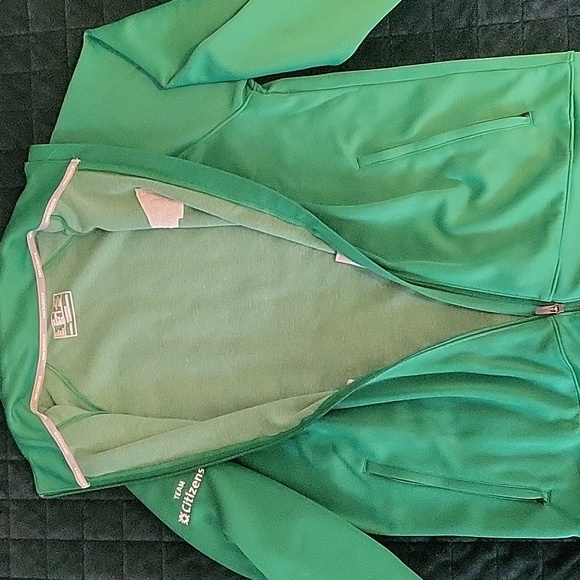 NWOT Limited Edition NYC Marathon New Balance Green Track Jacket - Picture 4 of 8